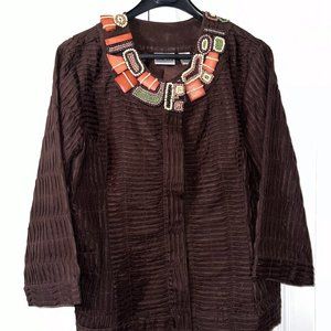 Native style beaded jacket